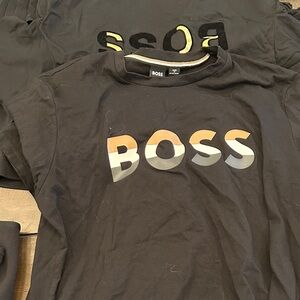 Boss Black T-Shirt with Gradient Logo